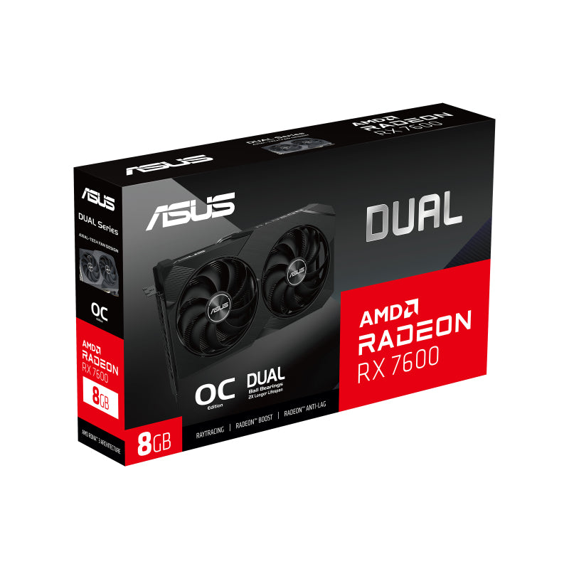 ASUS DUAL-RX7600-O8G-V2 8GB GDDR6